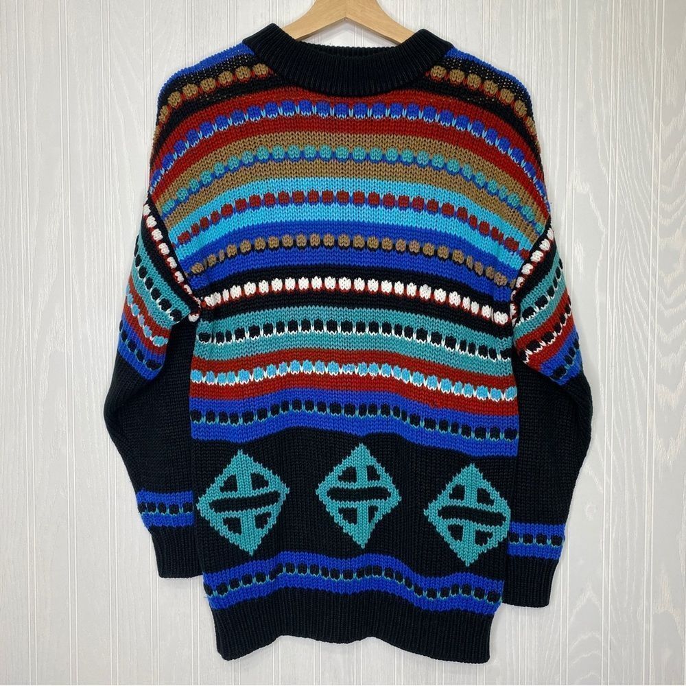 Bramble Lane Multi-Colored Vintage Grandpa Sweater Size Small